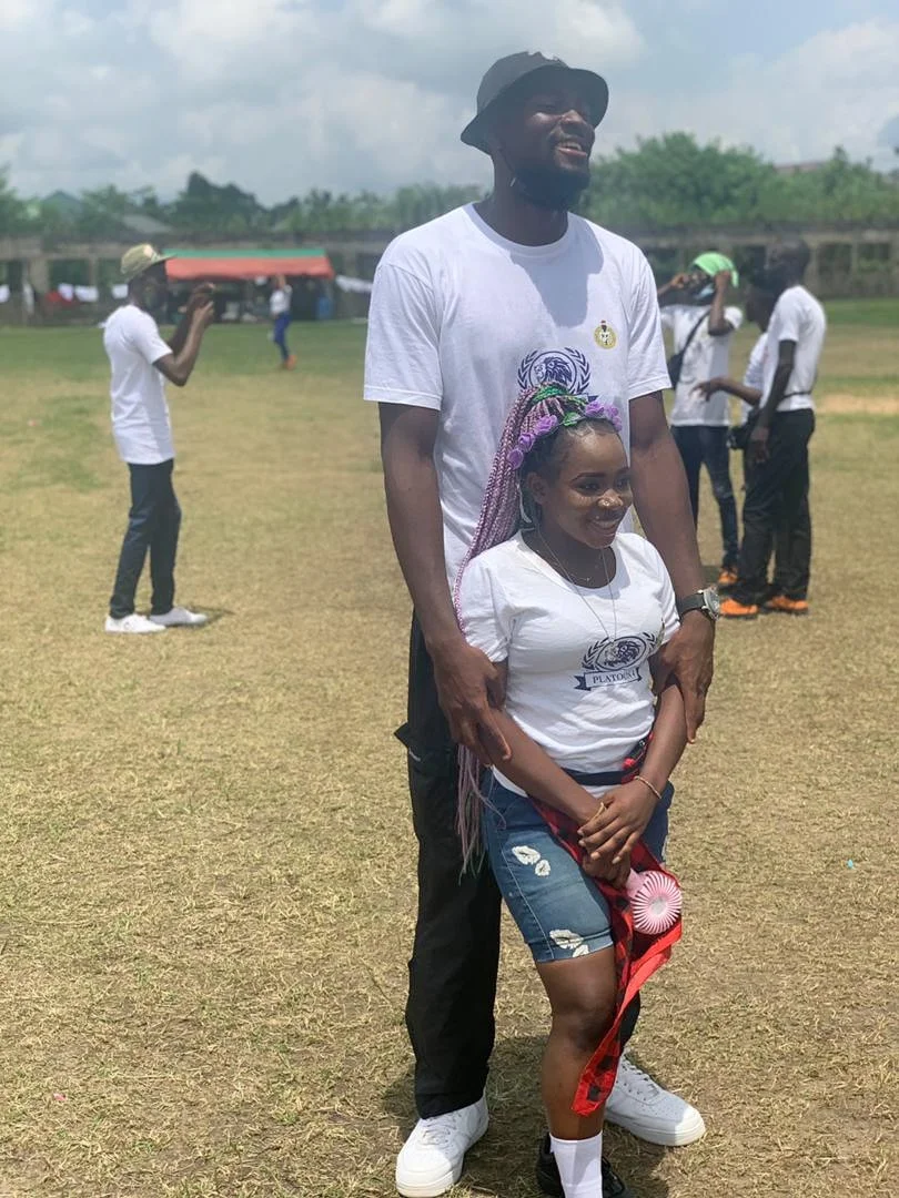 Tallest corper falls in love with shortest corp member after meeting at NYSC camp - tallest shortest corp member3