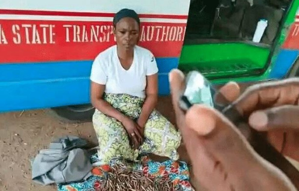 I was paid N50k to deliver bags of ammunition to bandits - Female suspect