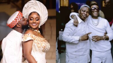 Wizkid’s manager congratulates newlyweds, Davido and Chioma